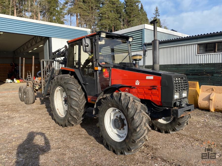 1990 Valmet 805 Tractor with logger trailer Moheda FMW