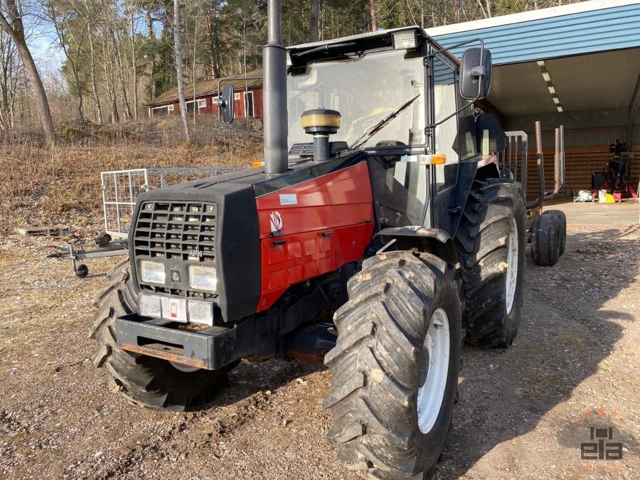 1990 Valmet 805 Tractor with logger trailer Moheda FMW